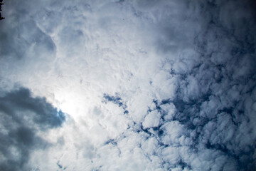 blue sky with clouds