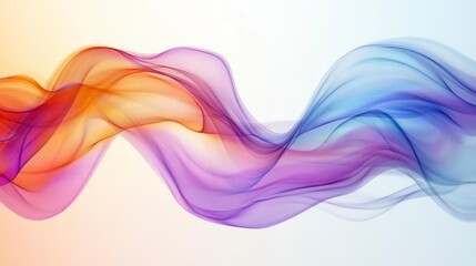 Fototapeta premium Abstract Wave Design with Colorful Smoke Effect