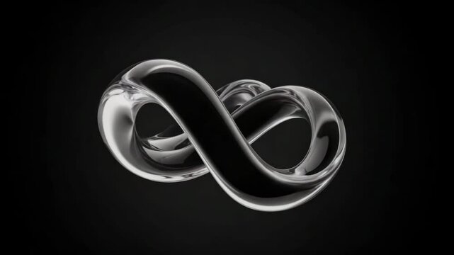 Estructura abstracta fluida y transl&uacute;cida similar al vidrio movi&eacute;ndose sobre fondo negro &ndash; para dise&ntilde;os modernos y de moda, video fondo