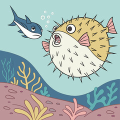 seamless pattern with fish