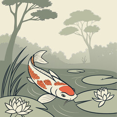 fish in the water