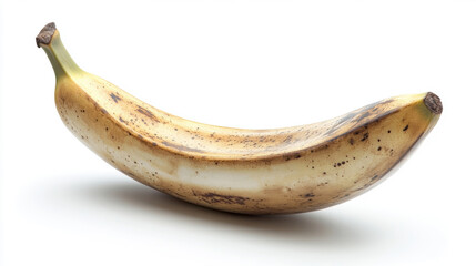 ripe banana isolated on white background. 3D Illustration.