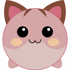 Cute Kawaii Girl Character Vector 