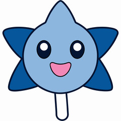 Cute Kawaii Girl Character Vector 