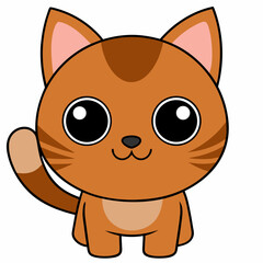 Cute Kawaii Girl Character Vector 