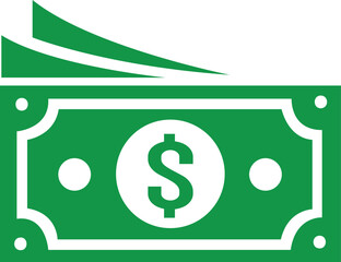 Money clip art design on plain white transparent isolated background for sign, decal, card, shirt, hoodie, sweatshirt, apparel, tag, mug, icon, poster or badge