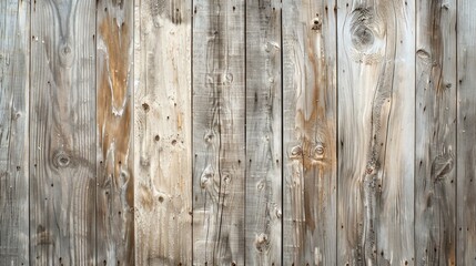 Naklejka premium Aged wooden planks forming a weathered fence