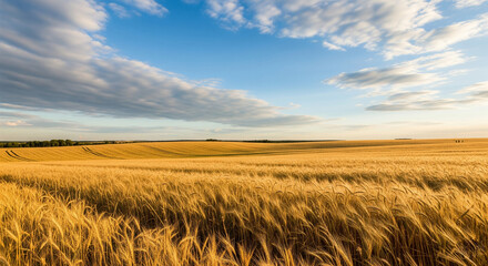 Obraz premium golden wheat field AI Generated
