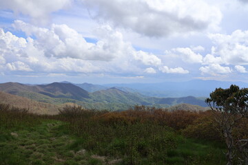 Cloudscape over the Great Smokey Mountains In North Carolina.  