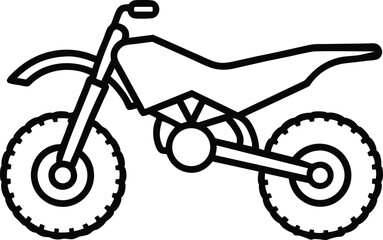  mudbike vector art on white background