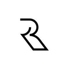 Simple letter R logo design template