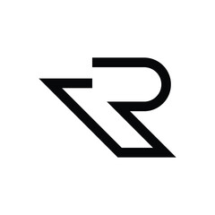 Simple letter R logo design template