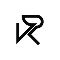 Simple letter R logo design template