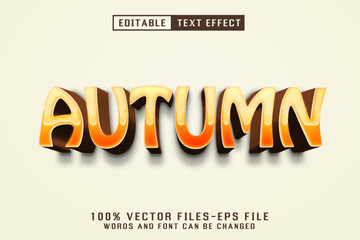 Autumn 3d Text - Editable Text Effect