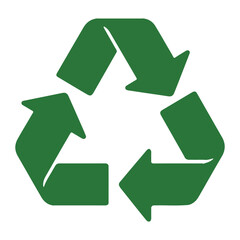 Obraz premium Green Recycling Symbol: A Simple and Universal Icon for Environmental Awareness