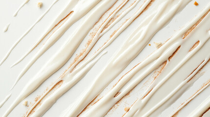 Close-up of freshly vanilla cream and caramel texture.