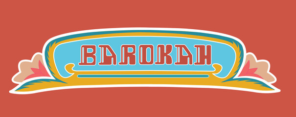 Vintage traditional Indonesian vernacular style type display, display font poster, street typography art.