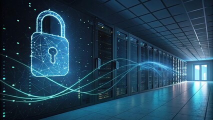 Data center security network cyber protection lock