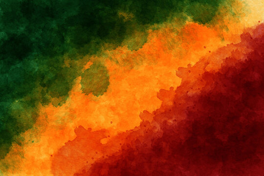 Abstract background design with Juneteenth theme, with wavy patterns, Abstract wave background. Black History Month watercolor background.