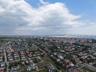 Fototapeta premium Aerial view of the area