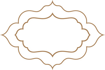 Tazhib Eslimi art floral text box vector with Iranian ornamental border, ideal for Islamic art, decorative designs and cultural projects