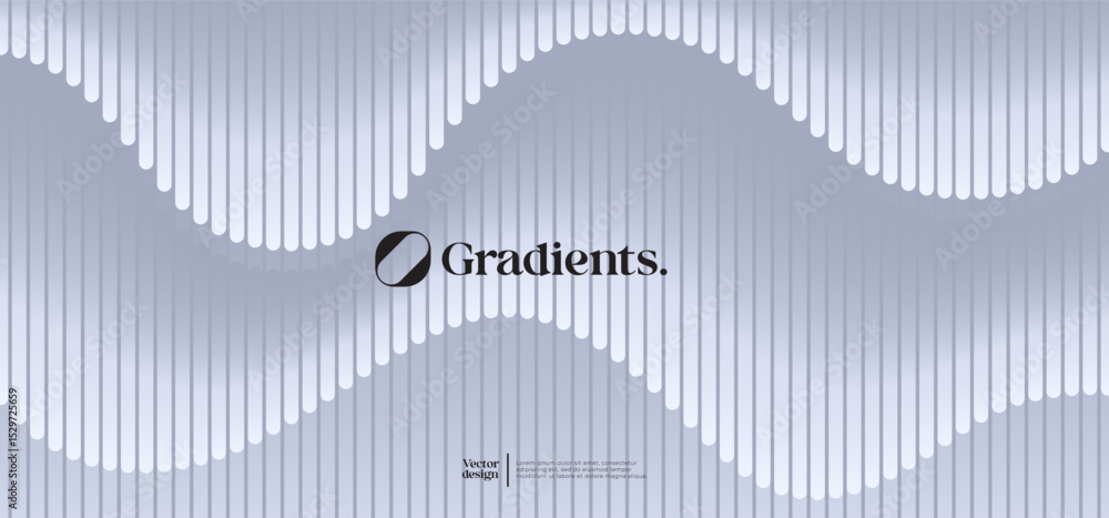 Poster minimal geometric background. gradient linear pattern composition. eps10 vector.