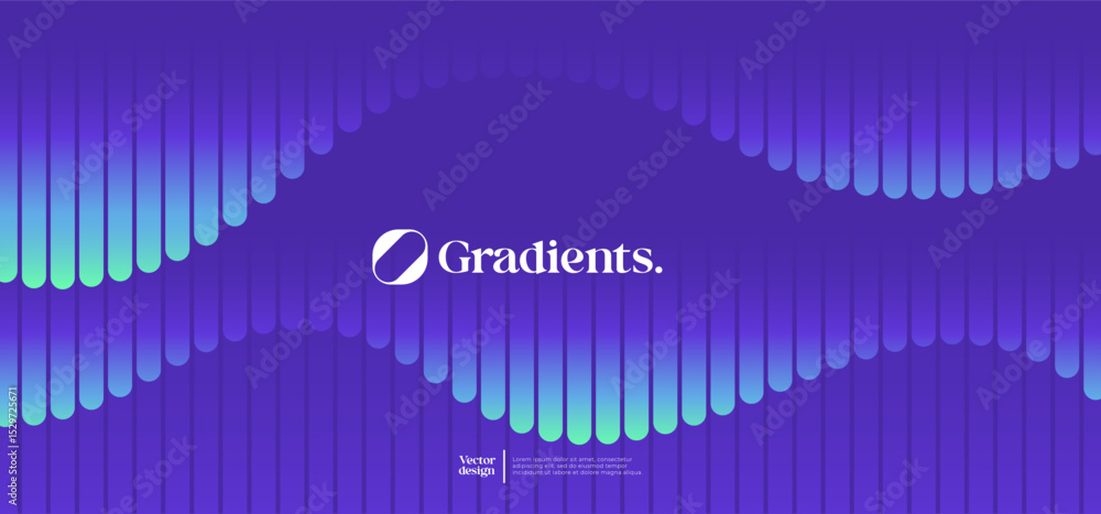 Poster minimal geometric background. gradient linear pattern composition. eps10 vector.