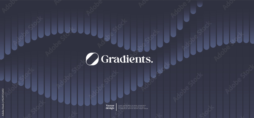 Poster minimal geometric background. gradient linear pattern composition. eps10 vector.