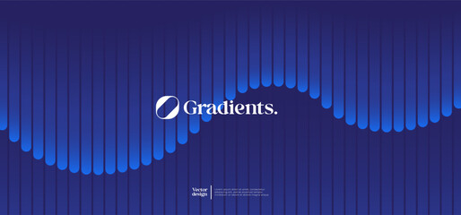 Minimal geometric background. Gradient linear pattern composition. Eps10 vector.