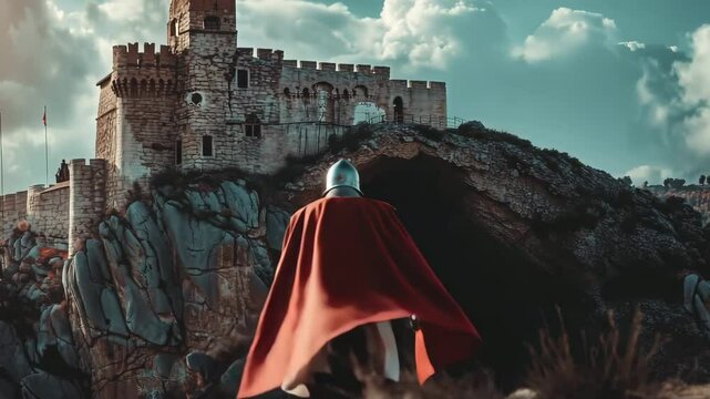 medieval castle on the hill