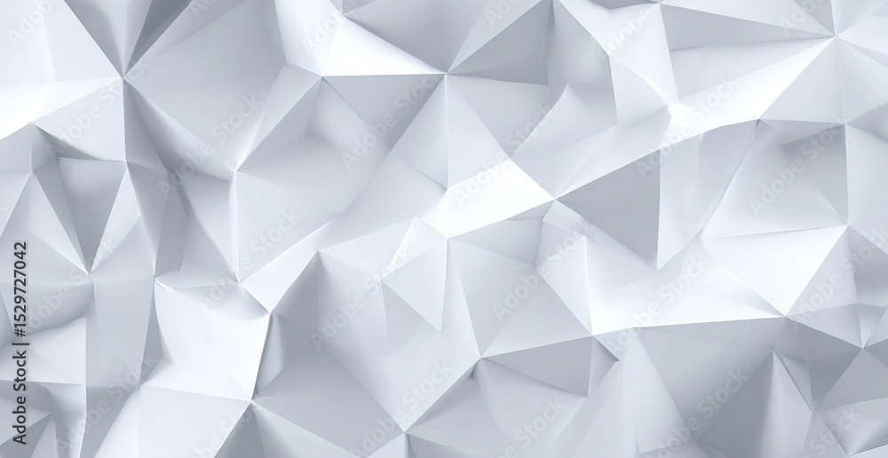 Poster abstract white polygon background texture design for website and presentation template concept
