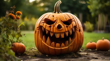Carved halloween pumpkin ideas scary jack o lantern decorations spooky season autumn fall holiday trick or treat