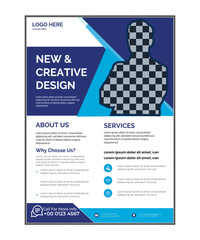 Corporate creative colorful business flyer template design ,vector template design or business poster template design