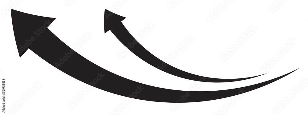 Poster set long black curve arrow icon png. black curve arrow icon set. long arrow icon set. set of curved 