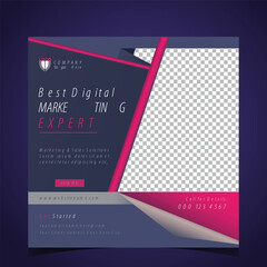 Professional Roll up stand banner template Vector design,
Digital marketing social media and Instagram post template,