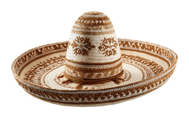 Traditional mexican sombrero displayed on a wooden table cultural artifact lighting