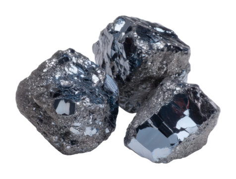 Mining operations showcasing metallic ore samples industrial site natural environment