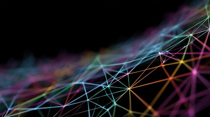 Futuristic Crystal Threads Carrying Alien Data