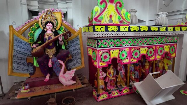 Temple near Teota Zamindar Bari, Dhaka Division, Shivalaya, Bangladesh