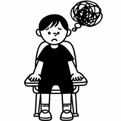 the child does not know how to express his thoughts