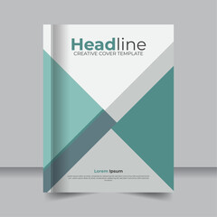 Fototapeta premium Annual Report and Business Flyer Design with Corporate Branding, Stylish Business Identity Layouts for Brochures and Magazines 