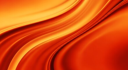 Warm Abstract Flowing Background with Sunset-Inspired Gradient of Orange, Red and Yellow in Smooth Motion and Glowing Light