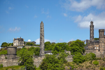 Calton Hill is a hill in central of the Old Town. Edinburgh. Scotland
