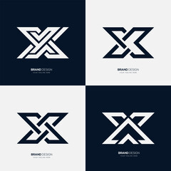 Geometric X Logo Designs for Modern Branding Concepts