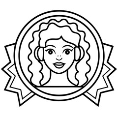 Classic Vibes line art vector
