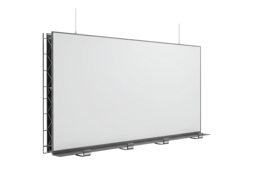 Large Format Blank Billboard Advertising Space,  Outdoor Advertising,  Blank Billboard Mockup