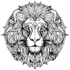 a lion with a crown on its head