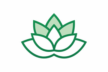 Succulent Logo Icon – Minimal Silhouette Outline Vector on White Background

