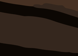 camouflage-style abstract pattern in earthy brown and orange tones. The design includes irregular, fluid shapes in varying shades, Burnt orange, Sienna, Tan, Chocolate brown, Dark coffee black wall