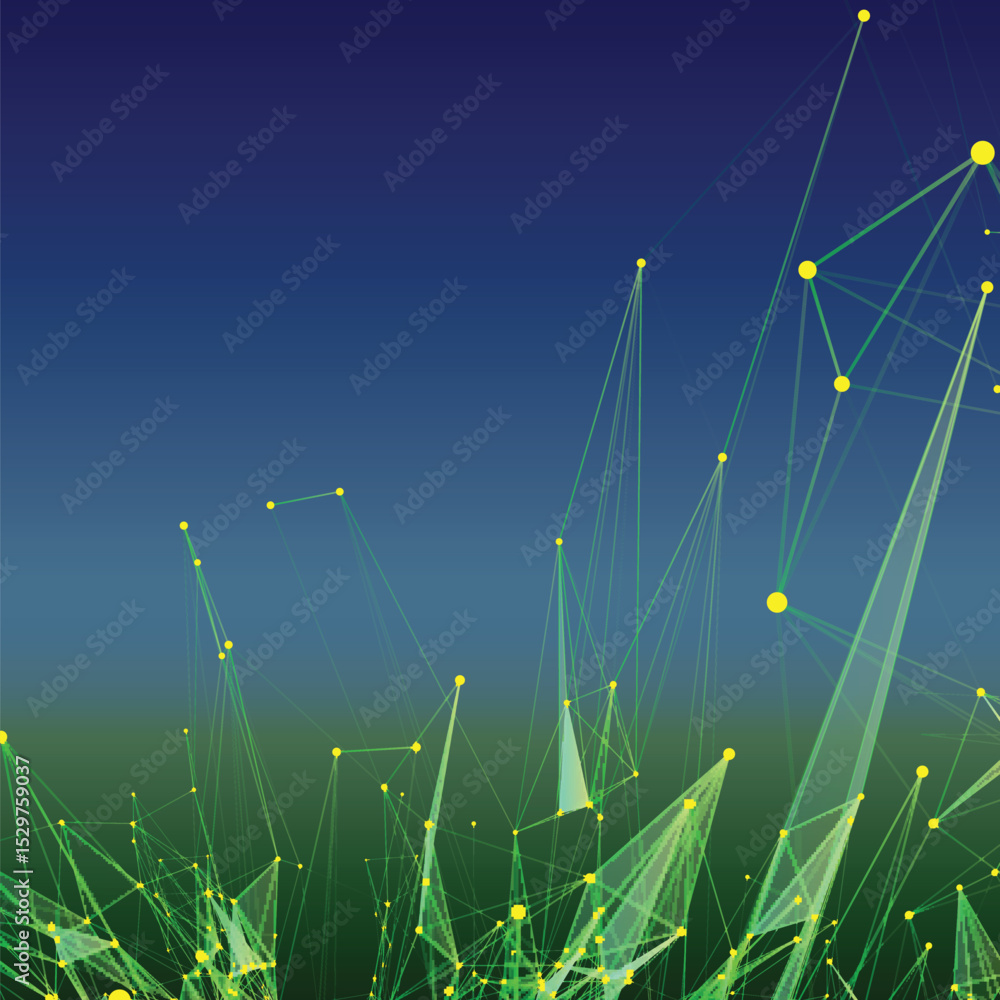 Poster abstract background with dotted grid